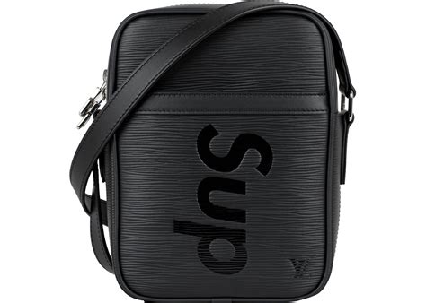 [Date Code & Stamp] Louis Vuitton X Supreme Danube PM Black 